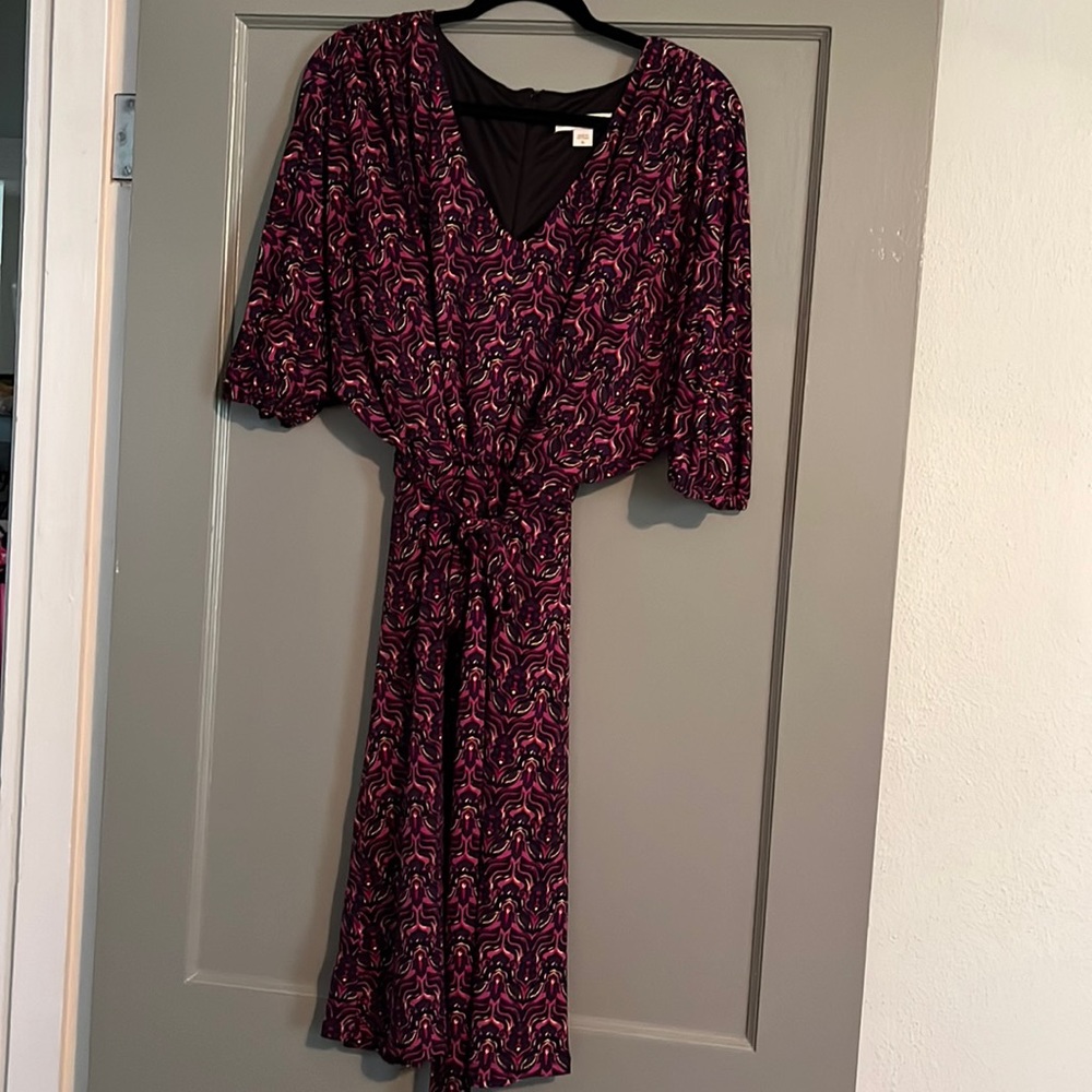This dress is a fun dress for fall. Super soft and great length.